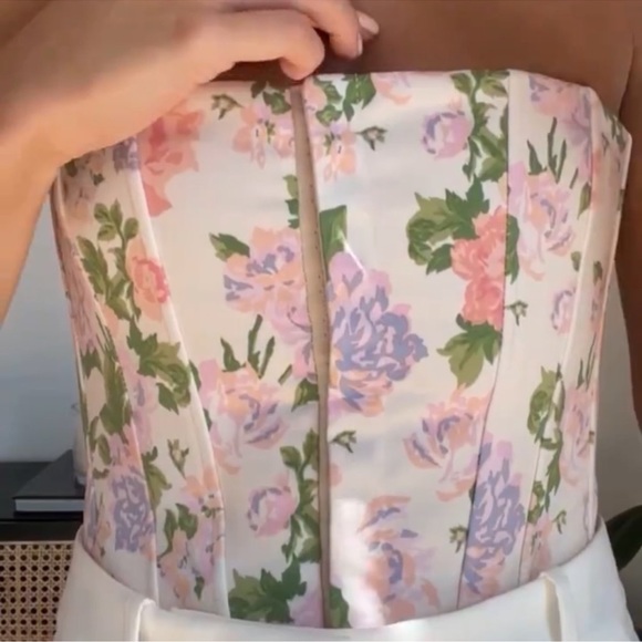 NWT Zara Floral Corset Top - Picture 9 of 11